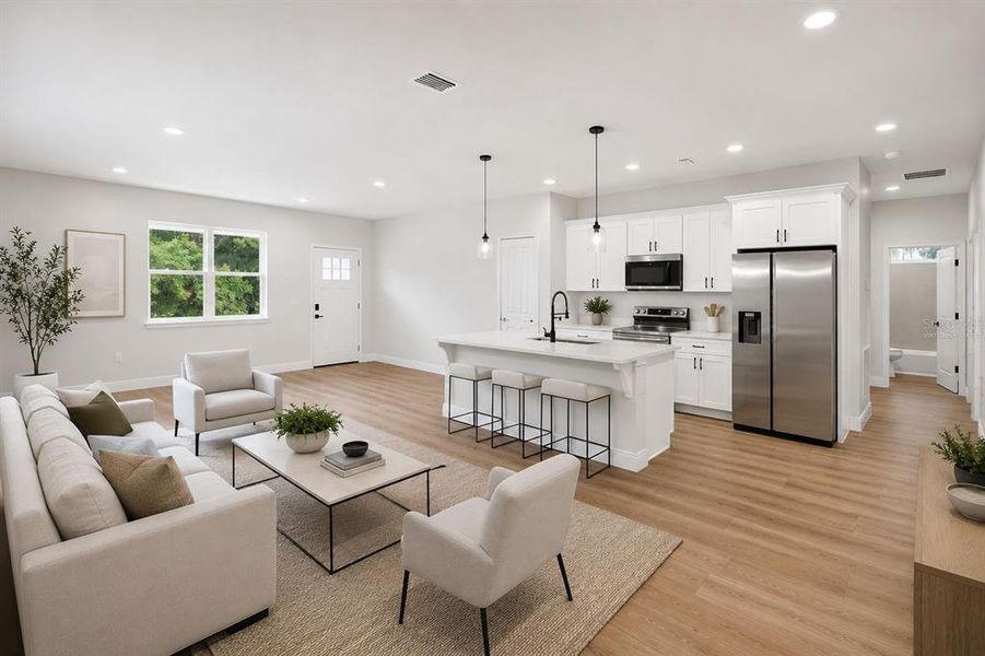 Furnished interior view inside a new home in , Citrus Springs (Image 7).