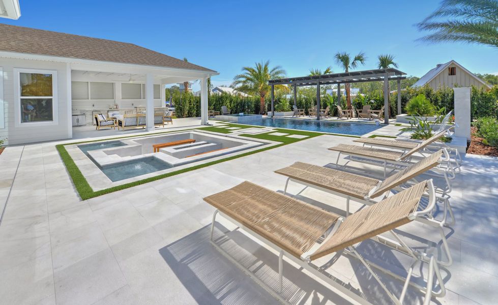 Exterior details and patio area of a home in Courtney Grove, St. Augustine (Image 24). Exterior details and patio area of a home in Courtney Grove, St. Augustine (Image 24).