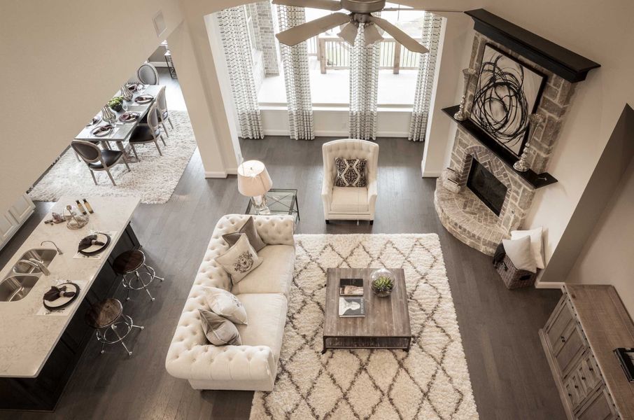 Representative Family Room - some options shown