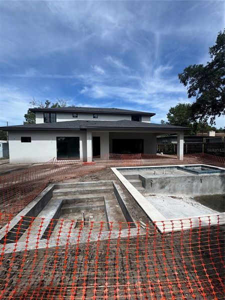 In-progress construction of a new home in , Orlando, FL (Image 17).