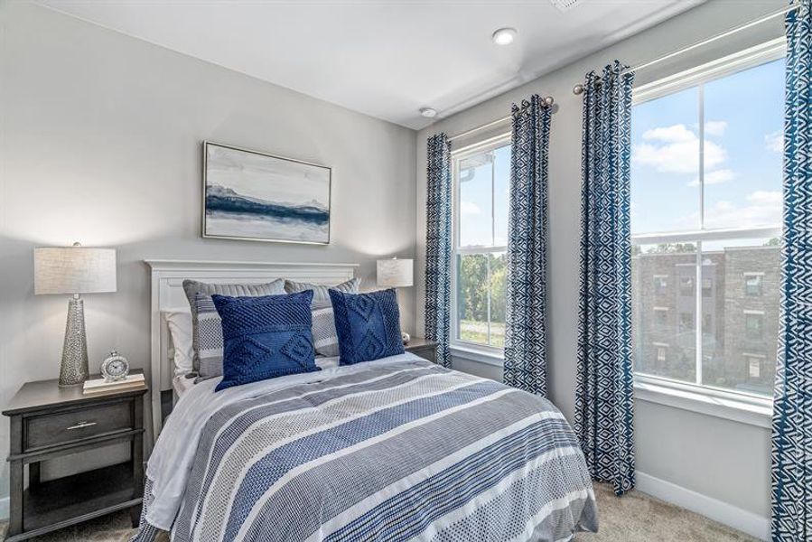 Representative furnished interior of a home built from the Clarendon 4 Story by Ryan Homes in Ashmore Square, Charlotte (Image 11).