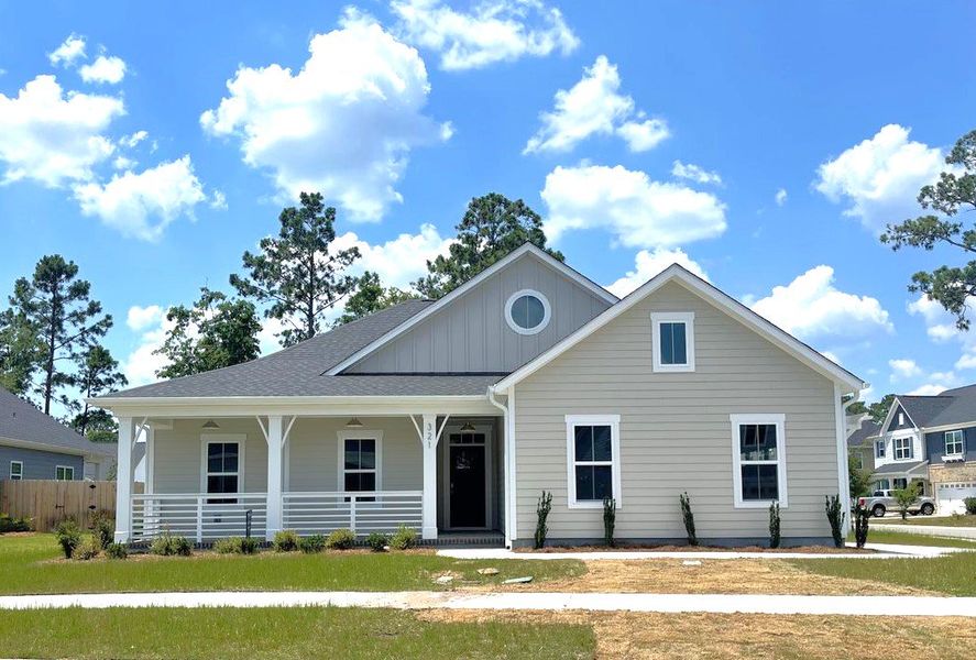 Representative exterior photo of a completed home built from the Birchwood by Bill Clark Homes in Osprey Landing, Southport, NC (Image 10). Representative exterior photo of a completed home built from the Birchwood by Bill Clark Homes in Osprey Landing, Southport, NC (Image 10).