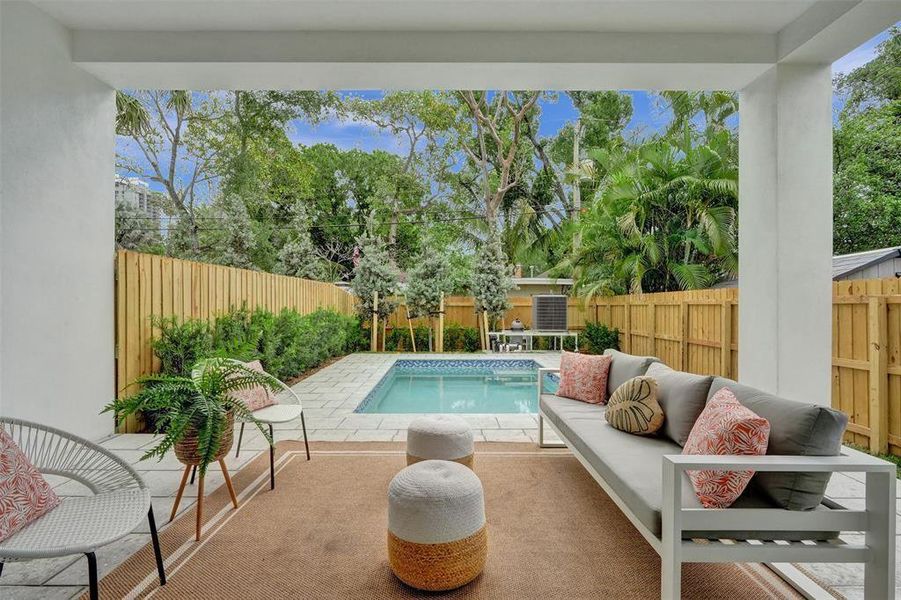 Completed backyard townhomes next door 608 SW 7th Ave