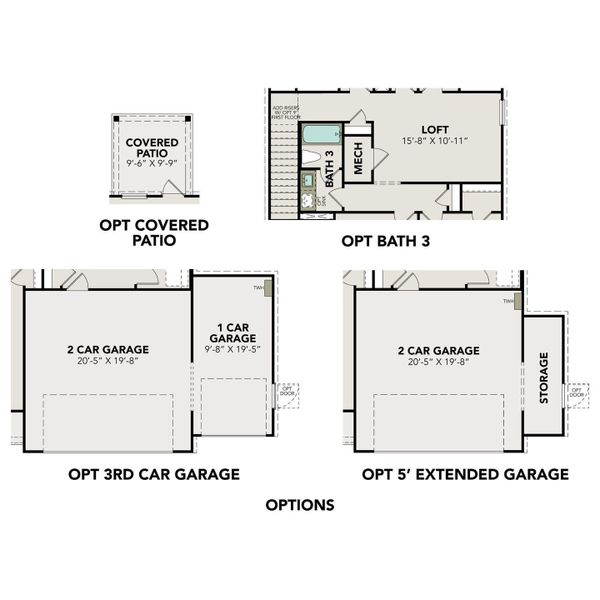 2D floor plan layout of this home in , Magnolia, TX (Image 4).