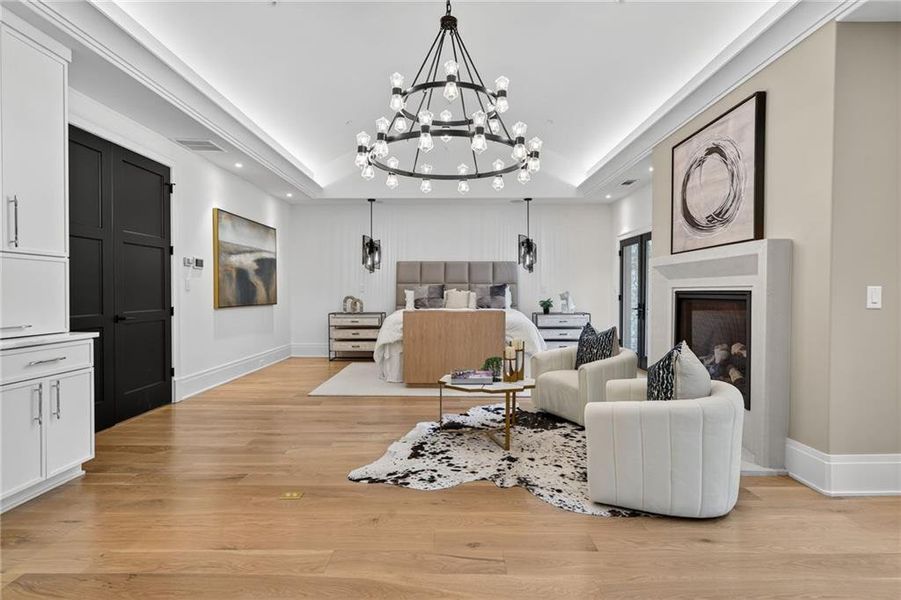 Furnished interior view inside a new home in , Atlanta (Image 40).