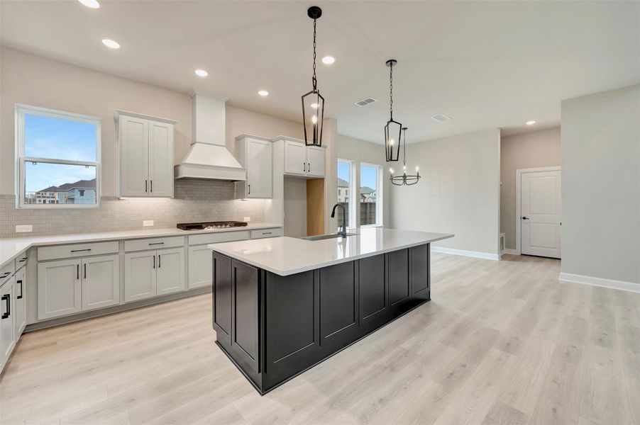 Furnished interior view inside a new home in Pomona 40' Homesites, Manvel (Image 7). Furnished interior view inside a new home in Pomona 40' Homesites, Manvel (Image 7).