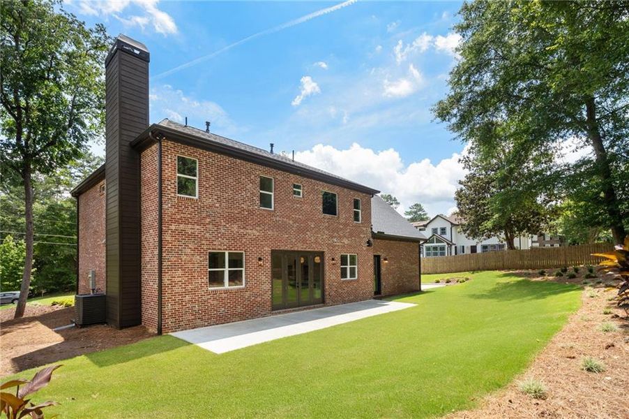 Exterior details and patio area of a home in , Snellville (Image 36).