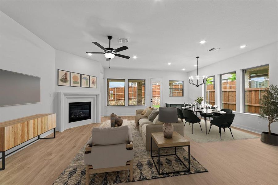 Furnished interior view inside a new home in South Pointe  Cottage Series, Mansfield (Image 8).