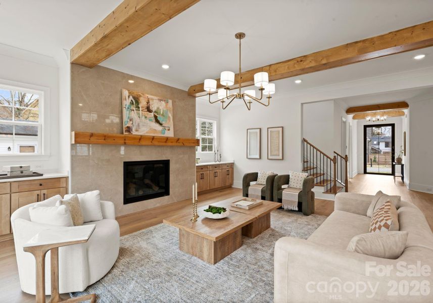 Furnished interior view inside a new home in , Charlotte (Image 18).