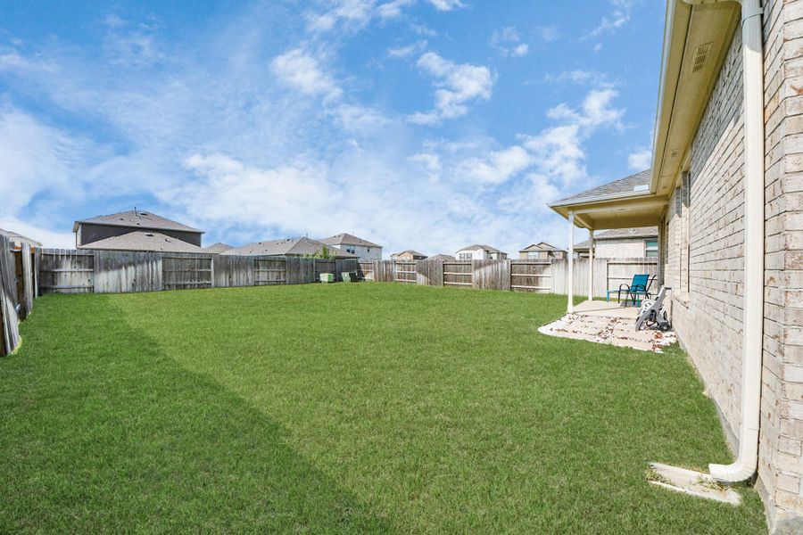 Large backyard space