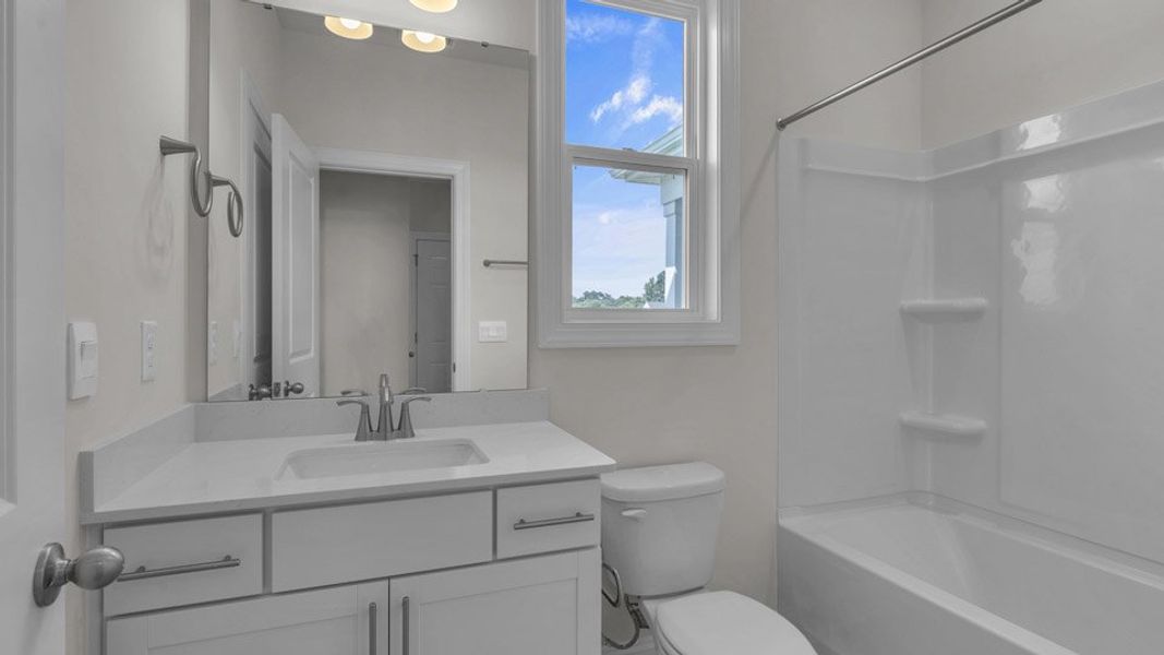 Furnished interior view inside a new home in Eagle Creek, Fuquay Varina (Image 12).