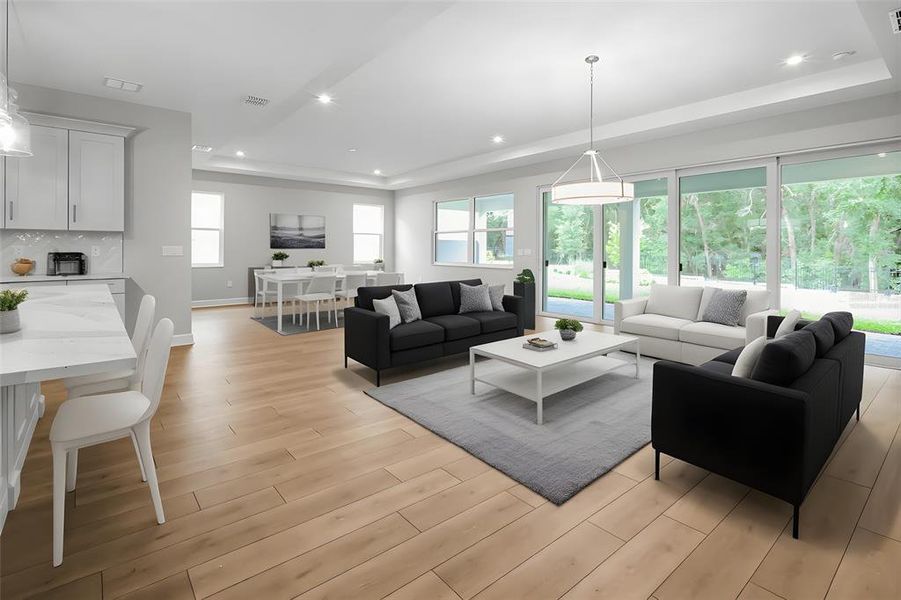 Furnished interior view inside a new home in Cresswind at Hammock Oaks, Lady Lake (Image 7). Furnished interior view inside a new home in Cresswind at Hammock Oaks, Lady Lake (Image 7).