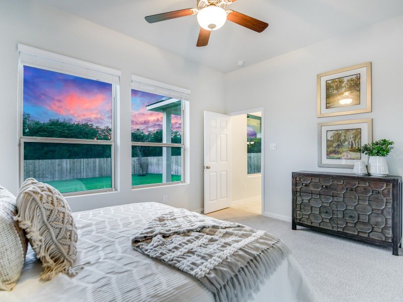 Representative furnished interior of a home built from the The Crestmont by David Weekley Homes in Davis Ranch 50', San Antonio (Image 4). Representative furnished interior of a home built from the The Crestmont by David Weekley Homes in Davis Ranch 50', San Antonio (Image 4).