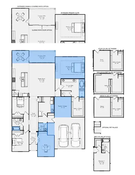 2D floor plan layout for the Alamo by HistoryMaker Homes in Hunters Crossing 60s, Sealy, TX (Image 3). 2D floor plan layout for the Alamo by HistoryMaker Homes in Hunters Crossing 60s, Sealy, TX (Image 3).