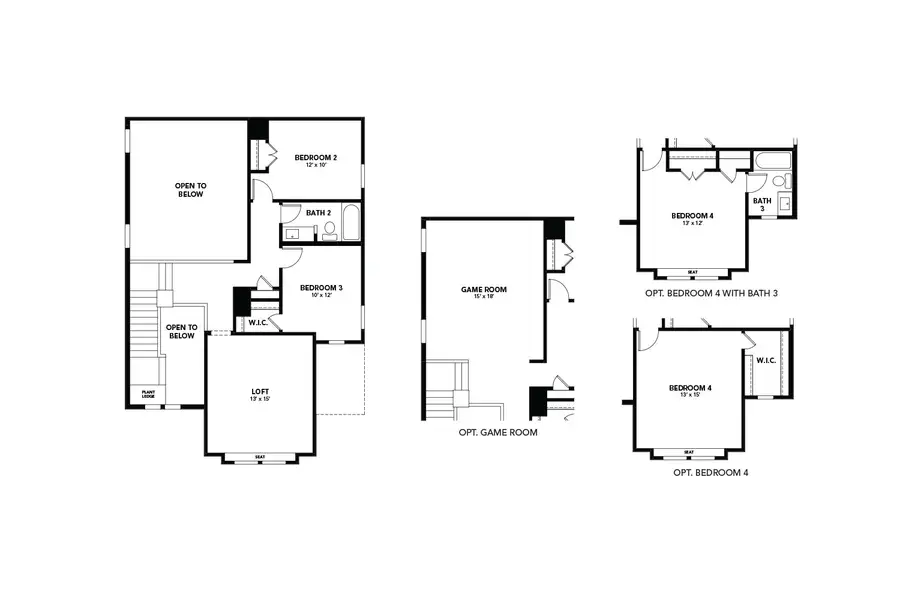2D floor plan layout of this home in Churchill, Anna, TX (Image 3).