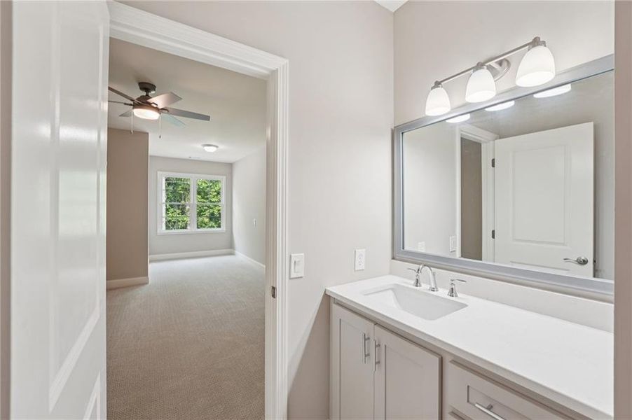 Furnished interior view inside a new home in The Reserve At Governors Towne Club, Acworth (Image 18). Furnished interior view inside a new home in The Reserve At Governors Towne Club, Acworth (Image 18).