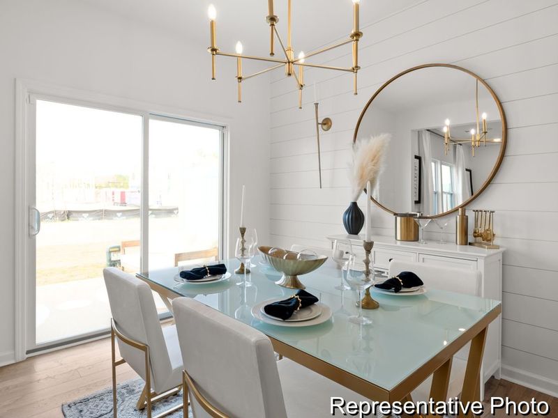 Furnished interior view inside a new home in North District at Flowers Plantation Townhomes, Clayton (Image 5).