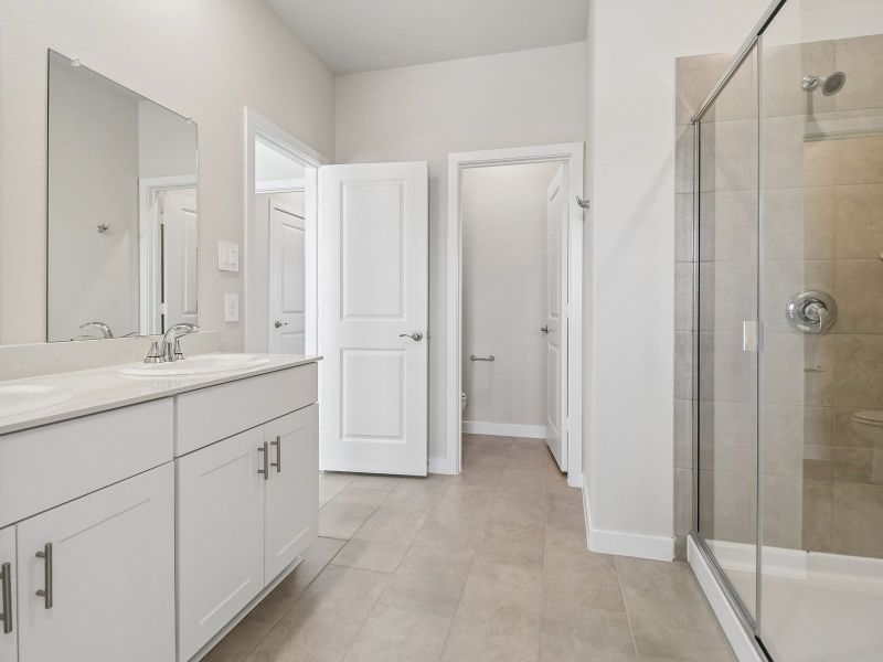 Furnished interior view inside a new home in Cibolo Hills West - Spring Series, Fort Worth (Image 9).