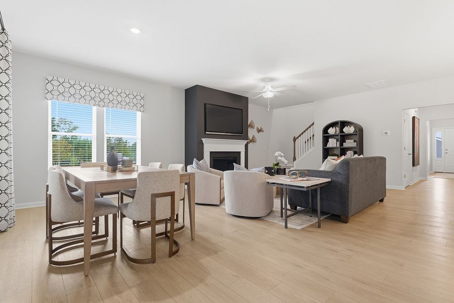 Representative furnished interior of a home built from the Gwinnett II - Genesis Value Collection by Mungo Homes in Hainer Place, Conway (Image 6).