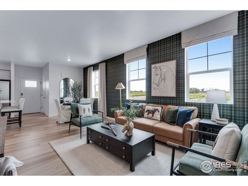 Furnished interior view inside a new home in Vista Meadows, Fort Lupton (Image 37).