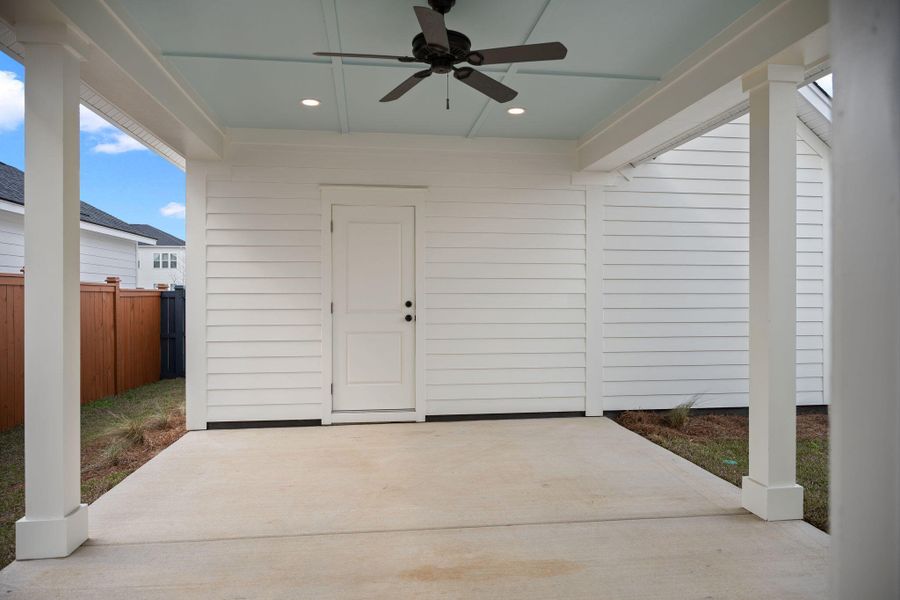 Exterior details and patio area of a home in , Summerville (Image 24).