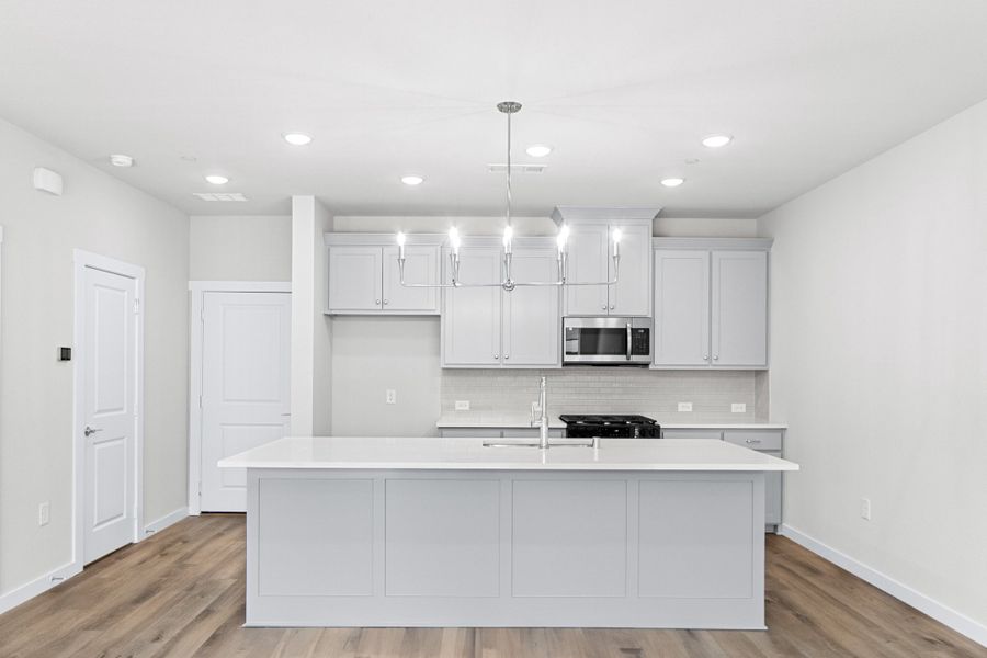 Furnished interior view inside a new home in Willow Grove Townhomes, Melissa (Image 8).