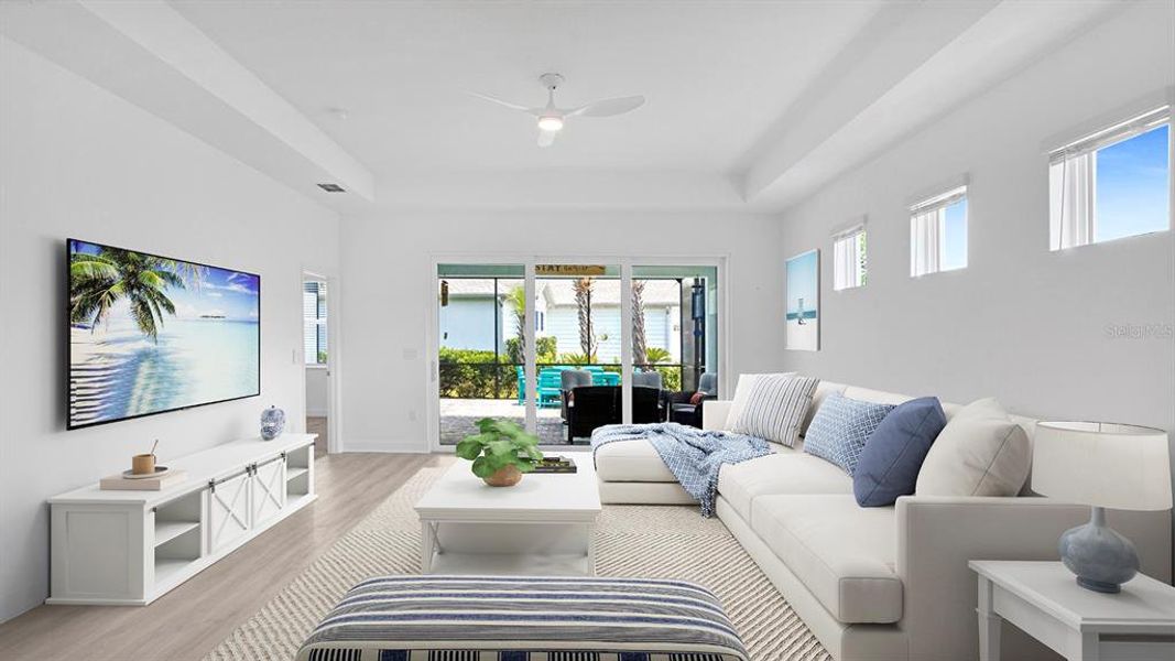 Furnished interior view inside a new home in , Daytona Beach (Image 9). Furnished interior view inside a new home in , Daytona Beach (Image 9).