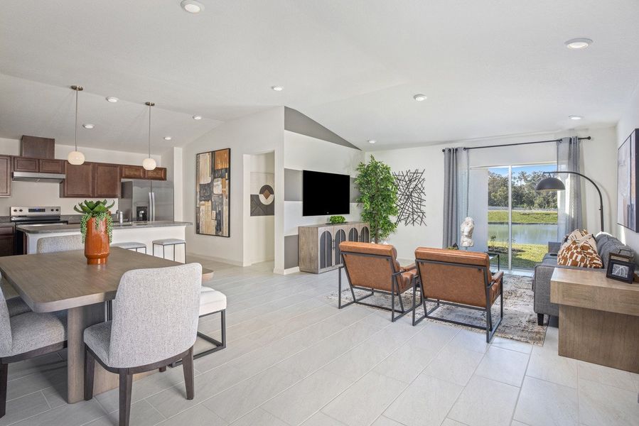 Representative furnished interior of a home built from the 1511 Modeled by KB Home in Chapel Manor I, Zephyrhills (Image 4).