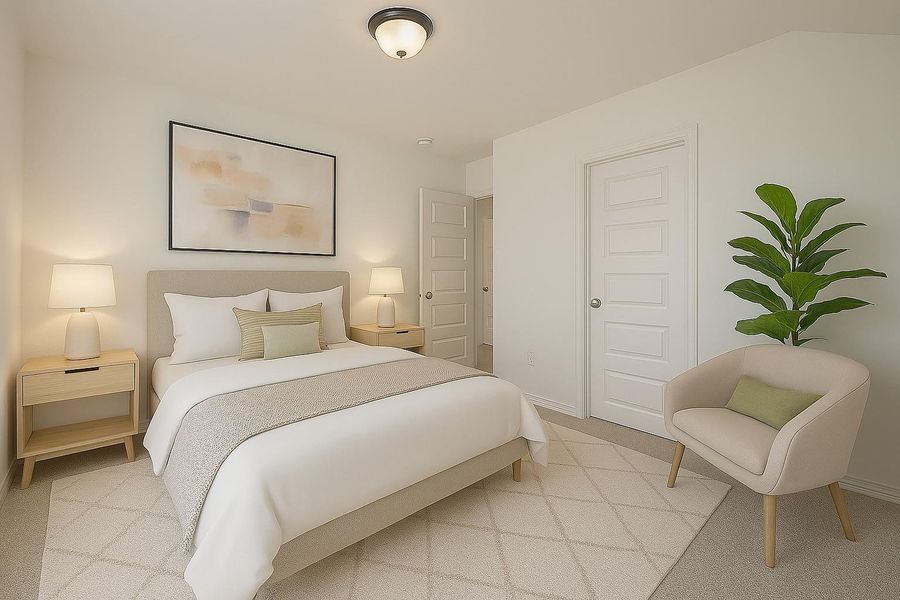 Furnished interior view inside a new home in Eagle Landing, Houston (Image 11). Furnished interior view inside a new home in Eagle Landing, Houston (Image 11).