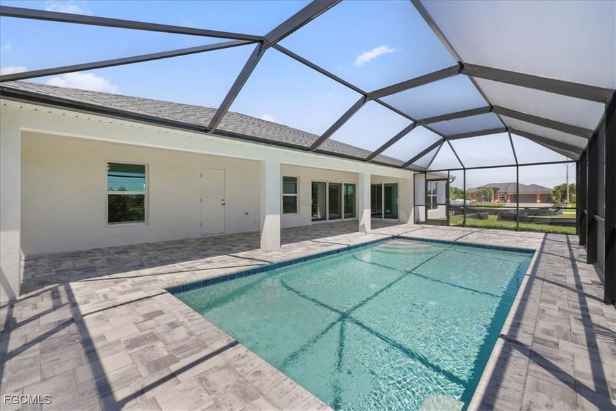 Front exterior of a new home in Cape Coral, Cape Coral, FL, highlighting curb appeal (Image 2).