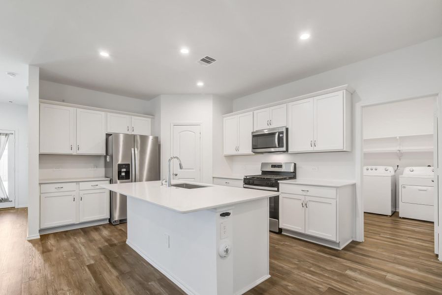 Furnished interior view inside a new home in River Ranch Meadows, Dayton (Image 12).