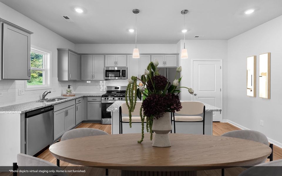 Furnished interior view inside a new home in Hanes Lake, Winston-Salem (Image 5). Furnished interior view inside a new home in Hanes Lake, Winston-Salem (Image 5).