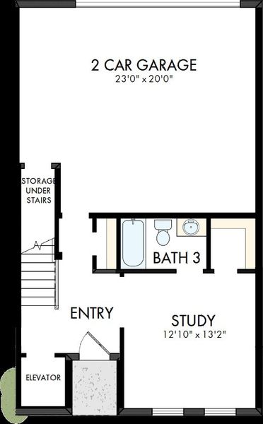 2D floor plan layout of this home in Emerald Landing at Waterside at Lakewood Ranch – City Homes, Sarasota, FL (Image 2). 2D floor plan layout of this home in Emerald Landing at Waterside at Lakewood Ranch – City Homes, Sarasota, FL (Image 2).