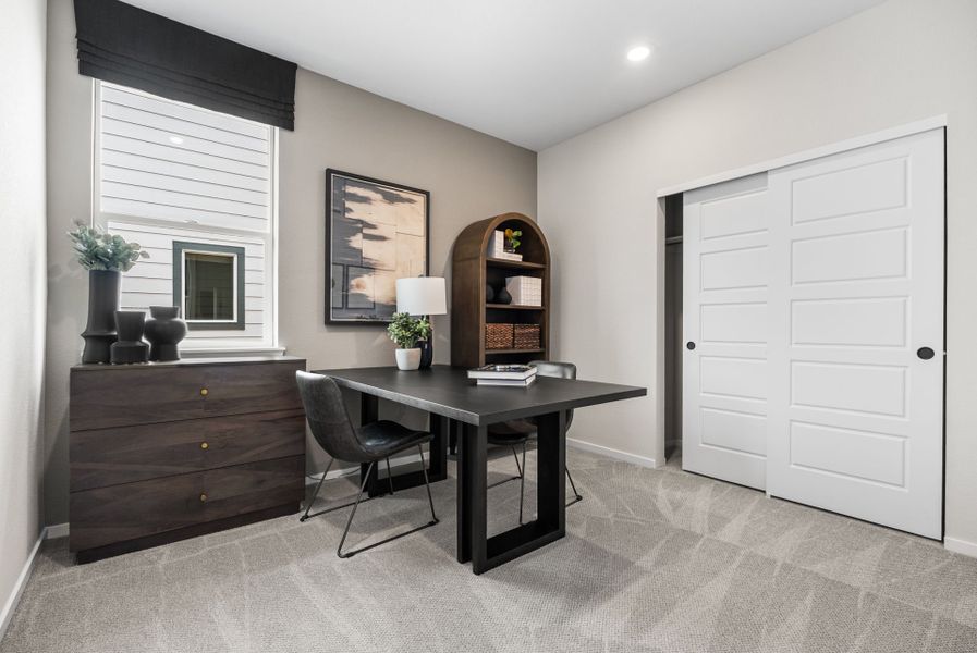 Representative furnished interior of a home built from the Highgate by Pulte Homes in Murata Farms, Fort Lupton (Image 11). Representative furnished interior of a home built from the Highgate by Pulte Homes in Murata Farms, Fort Lupton (Image 11).