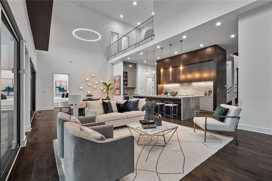 Furnished interior view inside a new home in , Atlanta (Image 27).