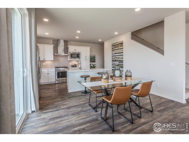 EXAMPLE PHOTO: DINING ROOM AND KITCHEN