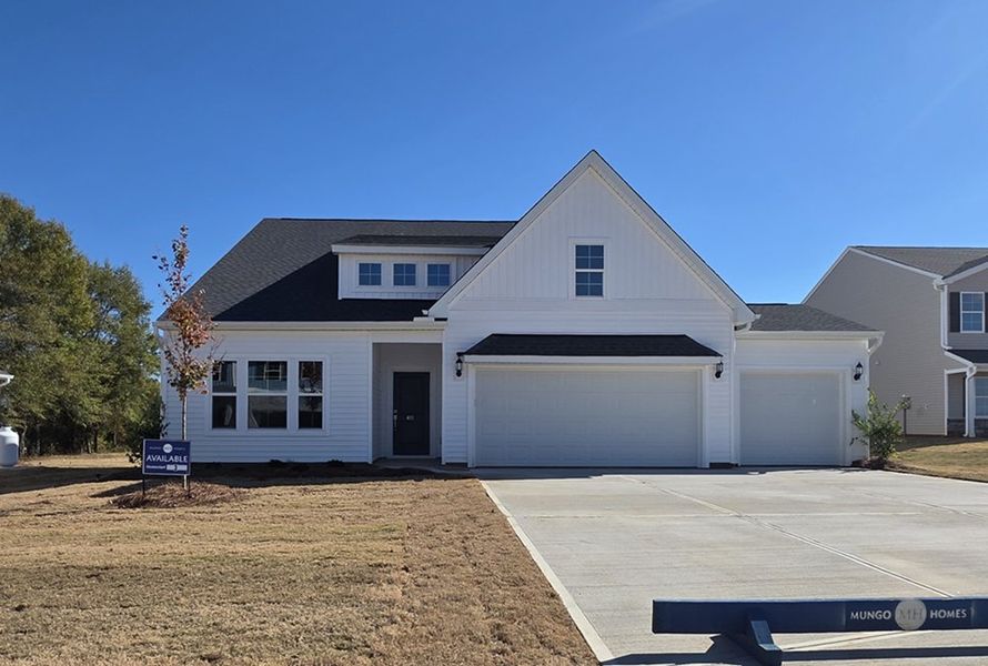 Front exterior of a new home in Dove Hollow, Chesnee, SC, highlighting curb appeal (Image 1).