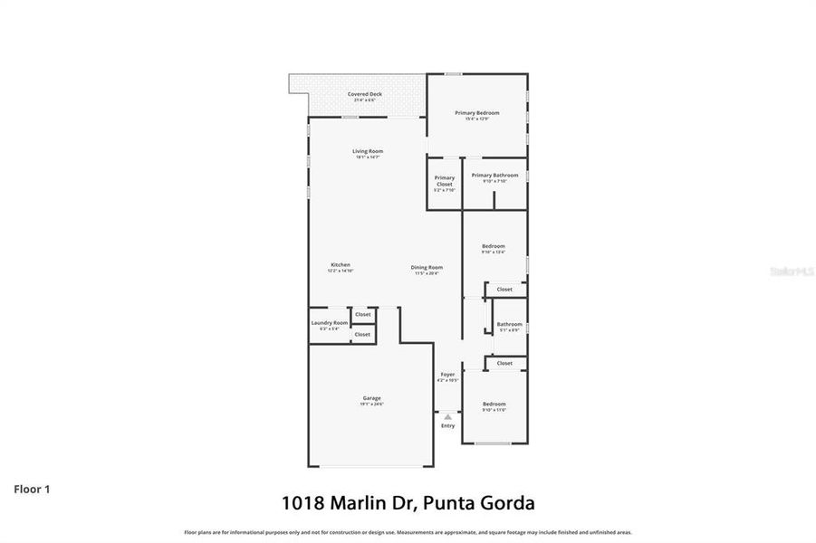 2D floor plan layout of this home in , Punta Gorda, FL (Image 5). 2D floor plan layout of this home in , Punta Gorda, FL (Image 5).