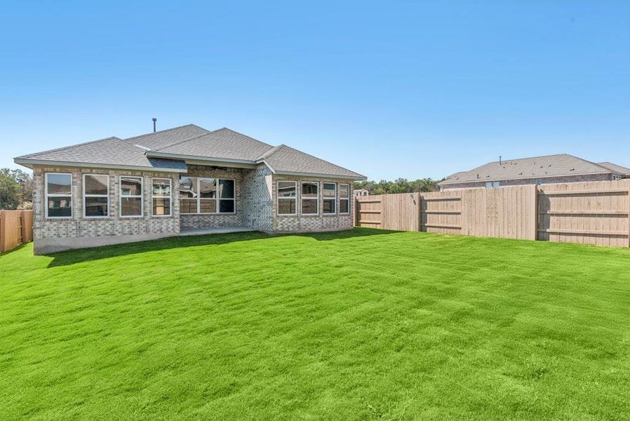 Exterior details and patio area of a home in The Colony, Bastrop (Image 19). Exterior details and patio area of a home in The Colony, Bastrop (Image 19).