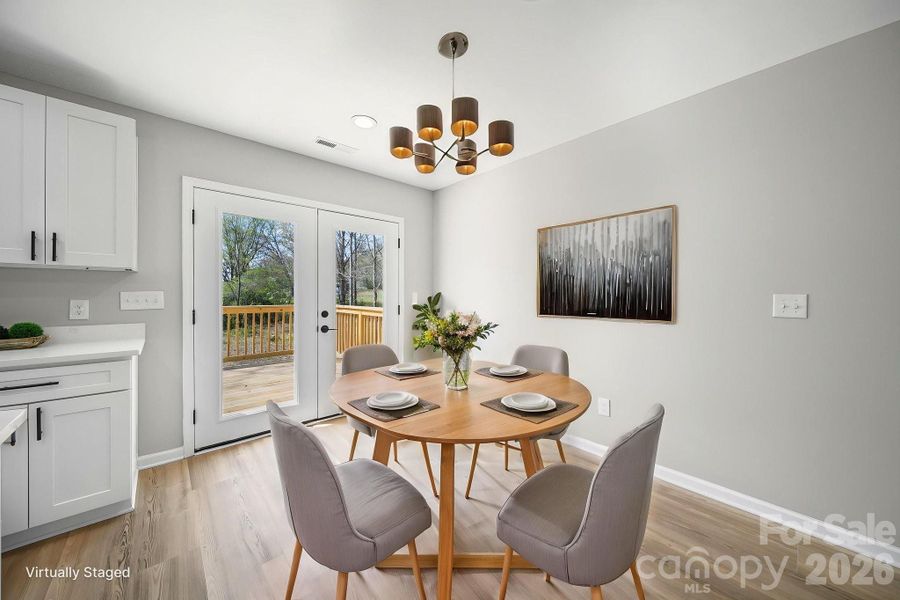 Furnished interior view inside a new home in , Albemarle (Image 10).