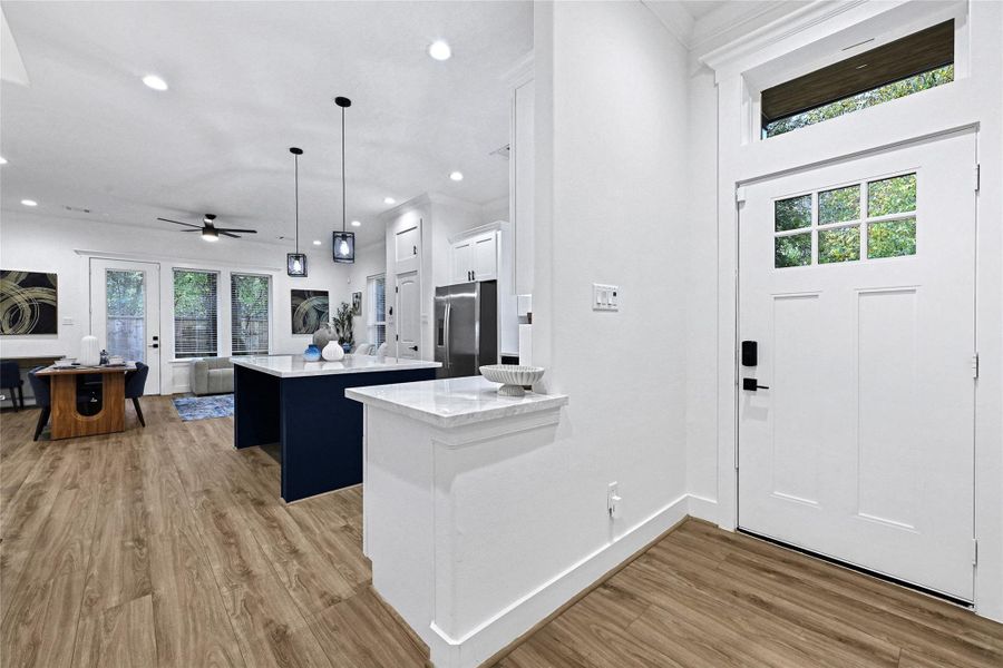 Furnished interior view inside a new home in , Houston (Image 20).