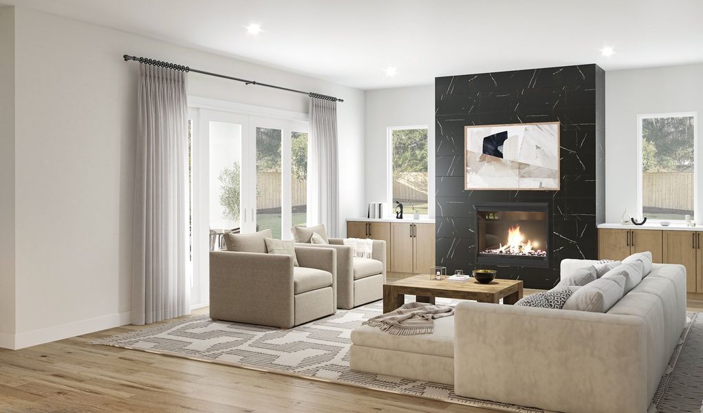 Furnished interior view inside a new home in , Houston (Image 4).