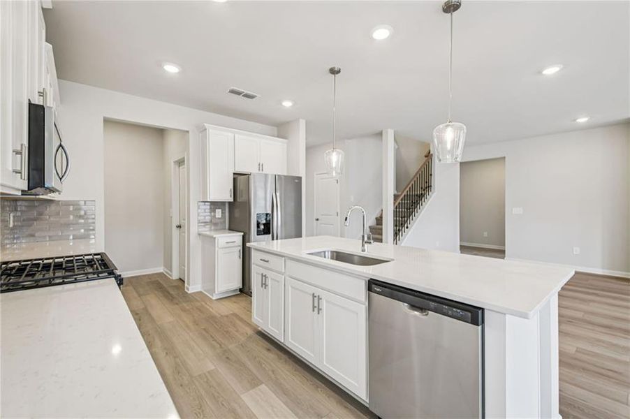 Furnished interior view inside a new home in Creekside at Oxford Park, Fairburn (Image 8).