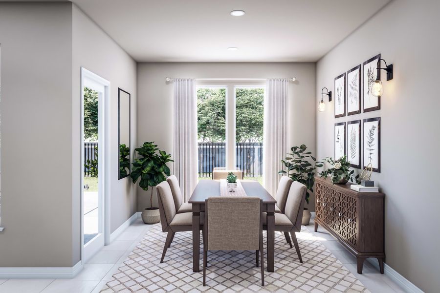 Furnished interior view inside a new home in Mason Woods, Cypress (Image 10).