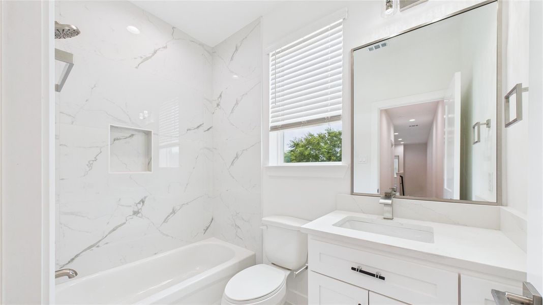 Furnished interior view inside a new home in Skyline Homes at Lozier, Houston (Image 13).
