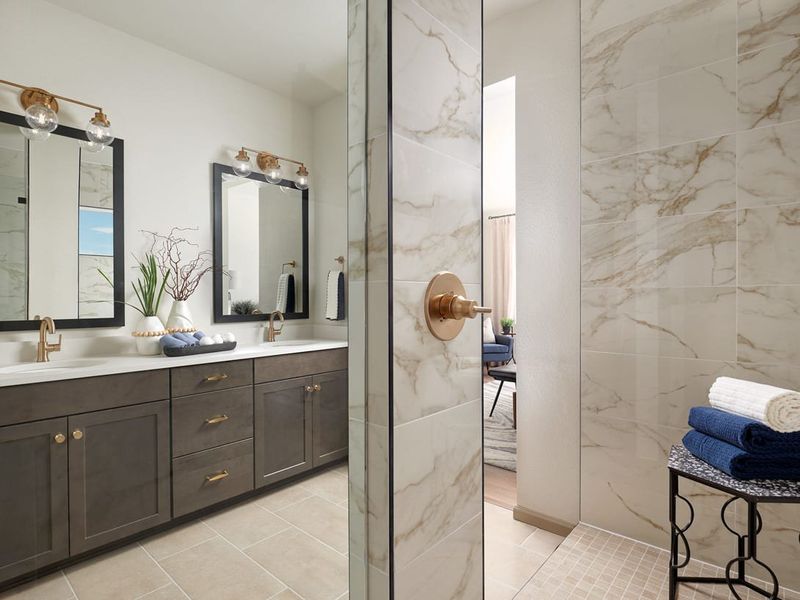 Representative furnished interior of a home built from the 3508 by Tri Pointe Homes in The Aurora Highlands, Aurora (Image 9).