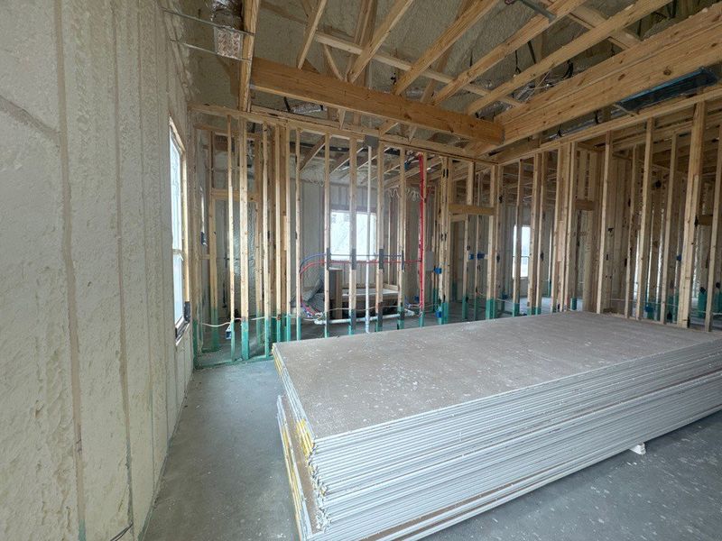 In-progress construction of a new home in Terra Escalante, Blue Ridge, TX (Image 8).