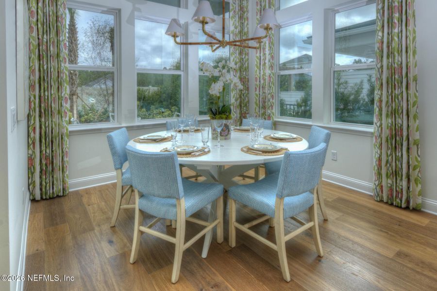 Furnished interior view inside a new home in Reflections at Nocatee, Ponte Vedra (Image 38). Furnished interior view inside a new home in Reflections at Nocatee, Ponte Vedra (Image 38).