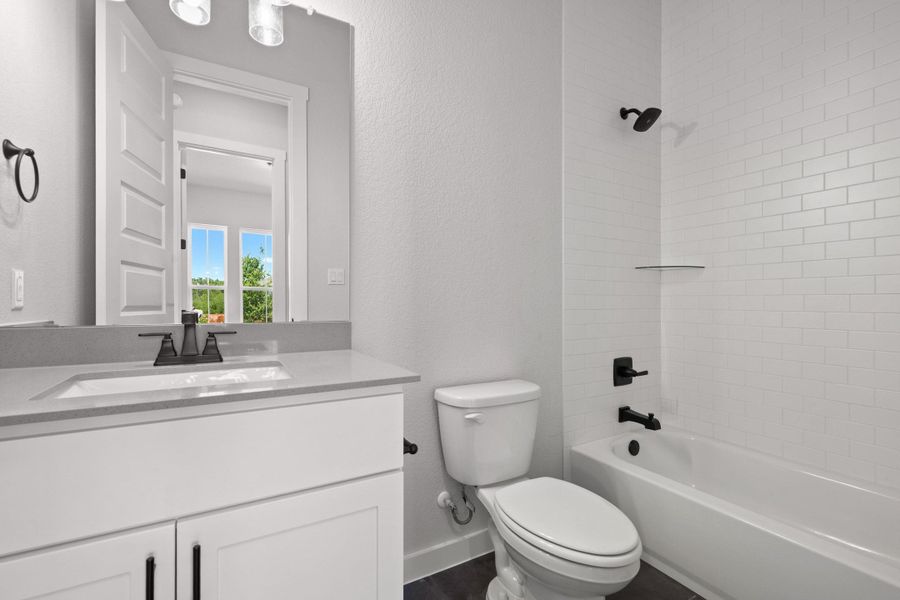Furnished interior view inside a new home in Lariat, Liberty Hill (Image 18).