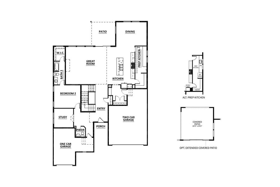 2D floor plan layout for the Timberline by Brightland Homes in Montaine, Castle Rock, CO (Image 4). 2D floor plan layout for the Timberline by Brightland Homes in Montaine, Castle Rock, CO (Image 4).